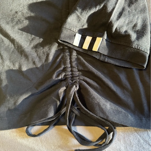 Adidas Ruched Drawstring Cropped Tee - Picture 5 of 5